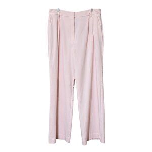 Favorite Daughter The Favorite Pant 18 Blush Pink Pleated Wide Leg Trouser NWT
